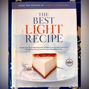 The Best Light Recipe Cookbook by - White and Orange - brand new!